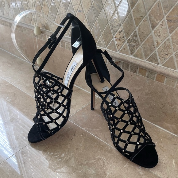 Jimmy Choo crystal embellished Donnie sz 40 - Picture 10 of 16